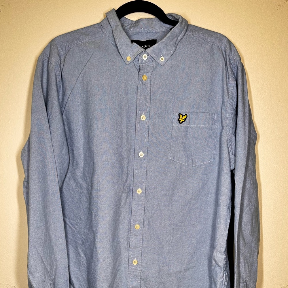 Lyle & Scott Blue Casual Button Down Shirt Classic Fit